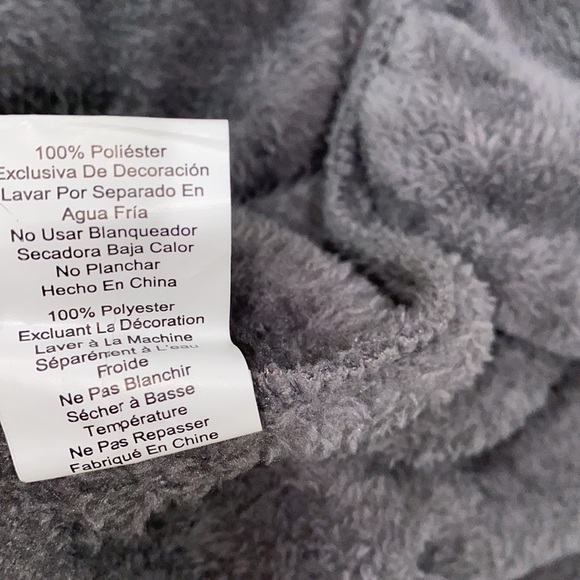 Just Love grey soft robe size 1X new with tags - Picture 6 of 6